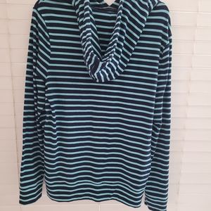 blue stripped hoody